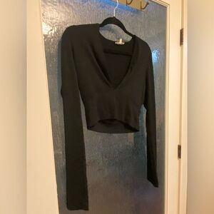 Wilfred Free Aritzia Longsleeve Crop Top